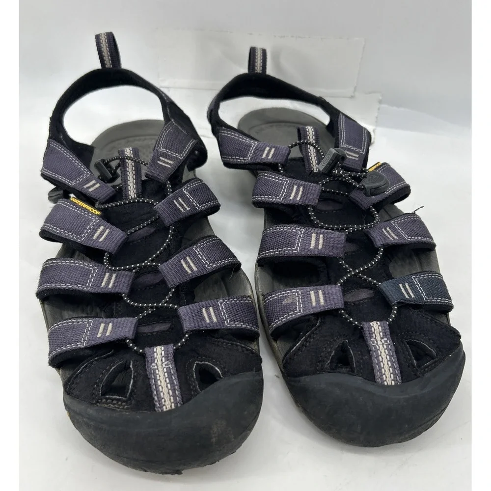 Keen Clearwater CNX Waterproof Hiking Sandals Blue Grey Mens Size 10.5